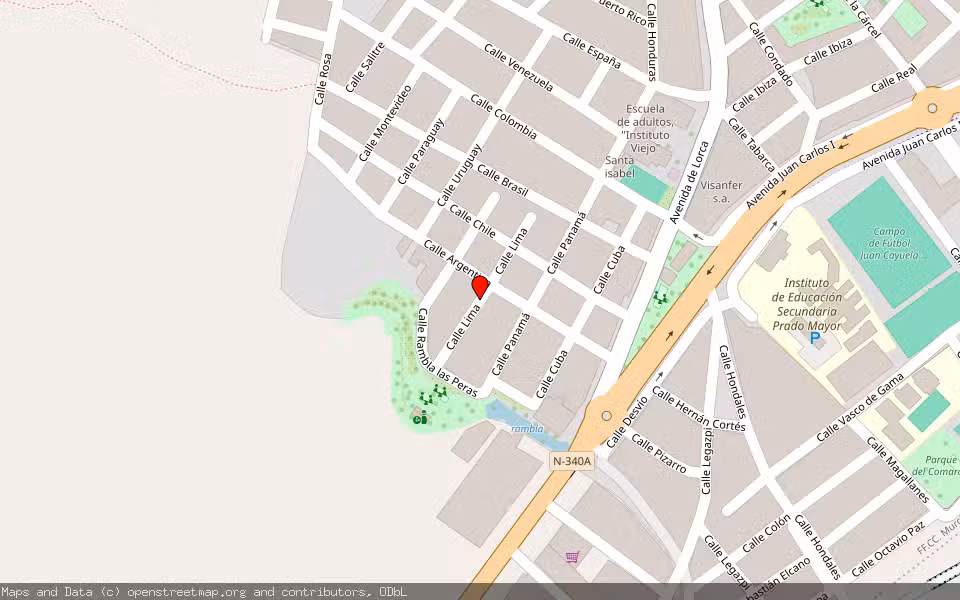 Mapa de Subasta Inmueble (Vivienda) en Totana, Murcia