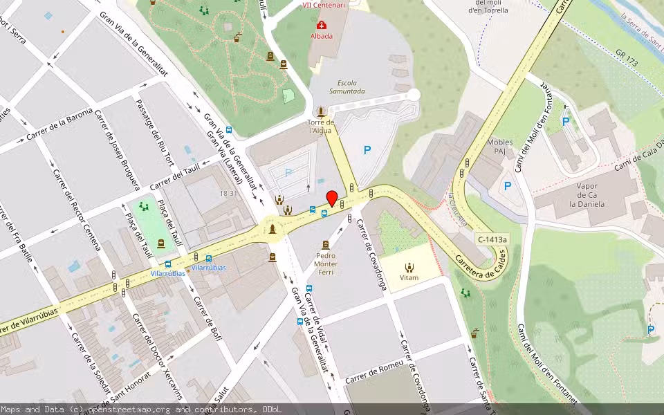 Mapa de Subasta Inmueble (Garaje) en Sabadell, Barcelona