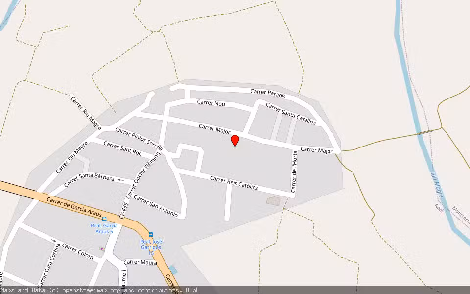 Mapa de Subasta Inmueble (Vivienda) en Real De Montroy, Valencia/València