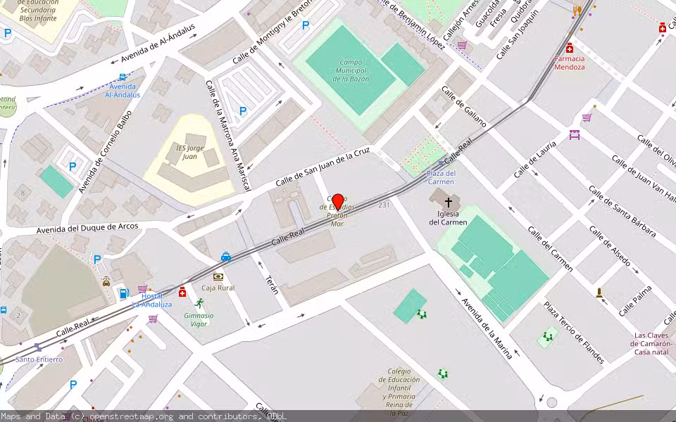 Mapa de Subasta Inmueble (Vivienda) en San Fernando, Cádiz