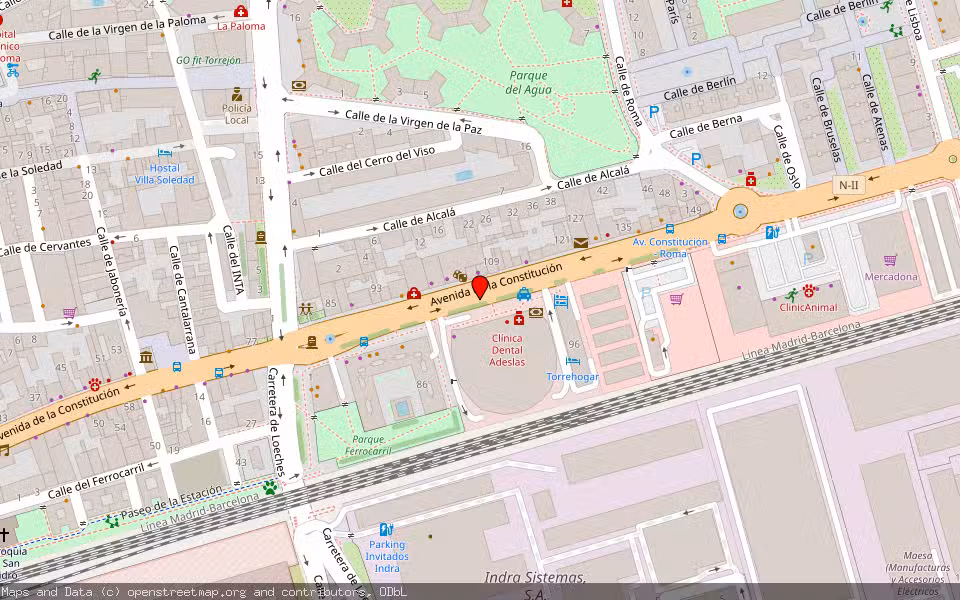 Mapa de Subasta Inmueble (Local comercial) en Torrejon De Ardoz, Madrid