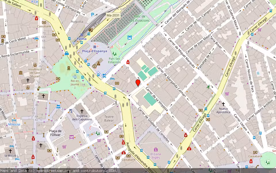 Mapa de Subasta Inmueble (Vivienda) en Palma, Illes Balears