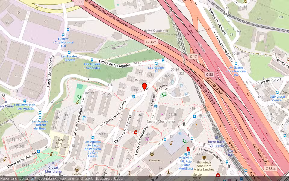 Mapa de Subasta Inmueble (Vivienda) en Barcelona