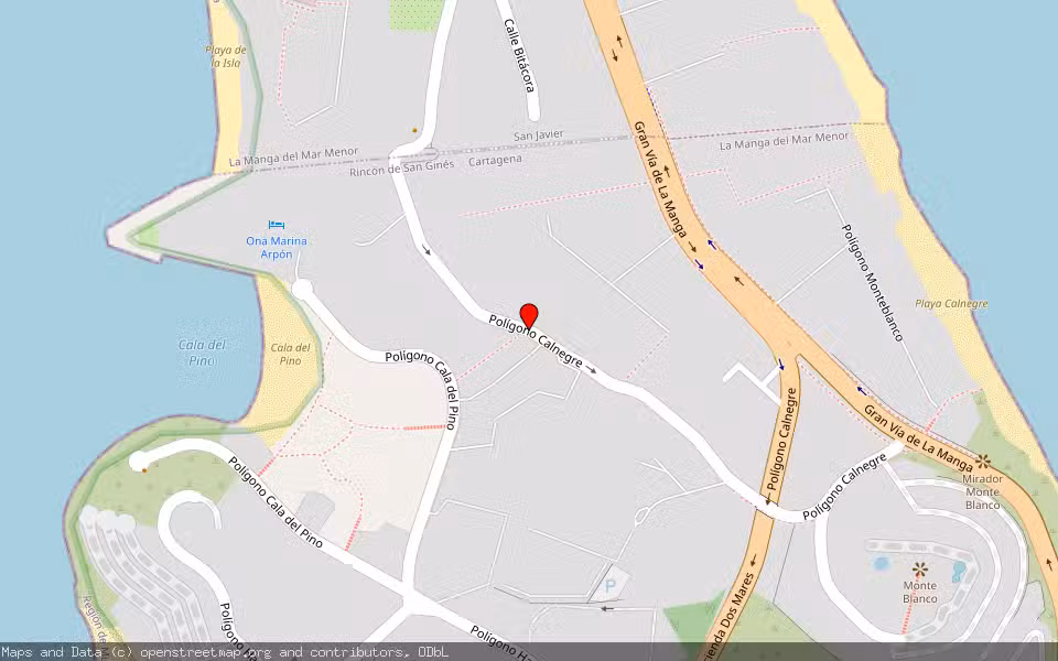 Mapa de Subasta Inmueble (Vivienda) en Cartagena, Murcia