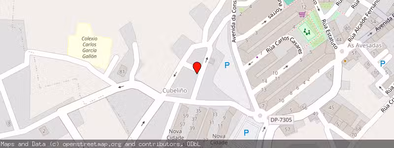 Mapa de Subasta de Inmueble (Garaje) en Ribeira, La Coruña (A Coruña) 
