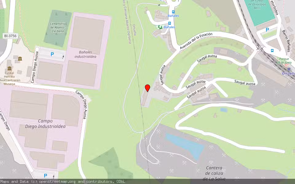 Mapa de Subasta Inmueble (Vivienda) en Ortuella, Bizkaia