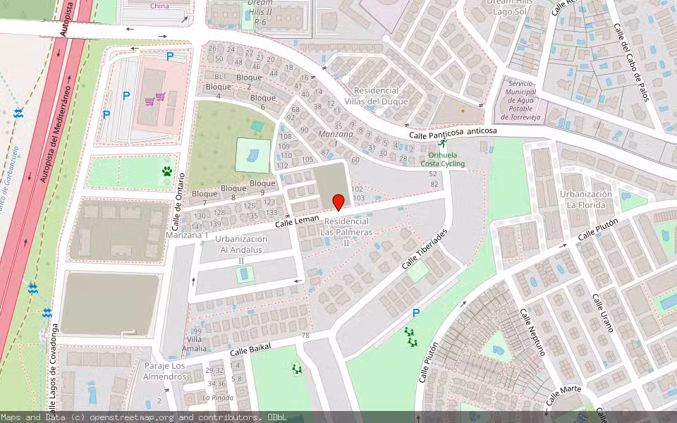 Mapa de Subasta Inmueble (Garaje) en Orihuela, Alicante/Alacant