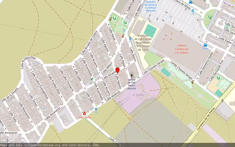 Mapa de Subasta Inmueble (Vivienda) en Albacete