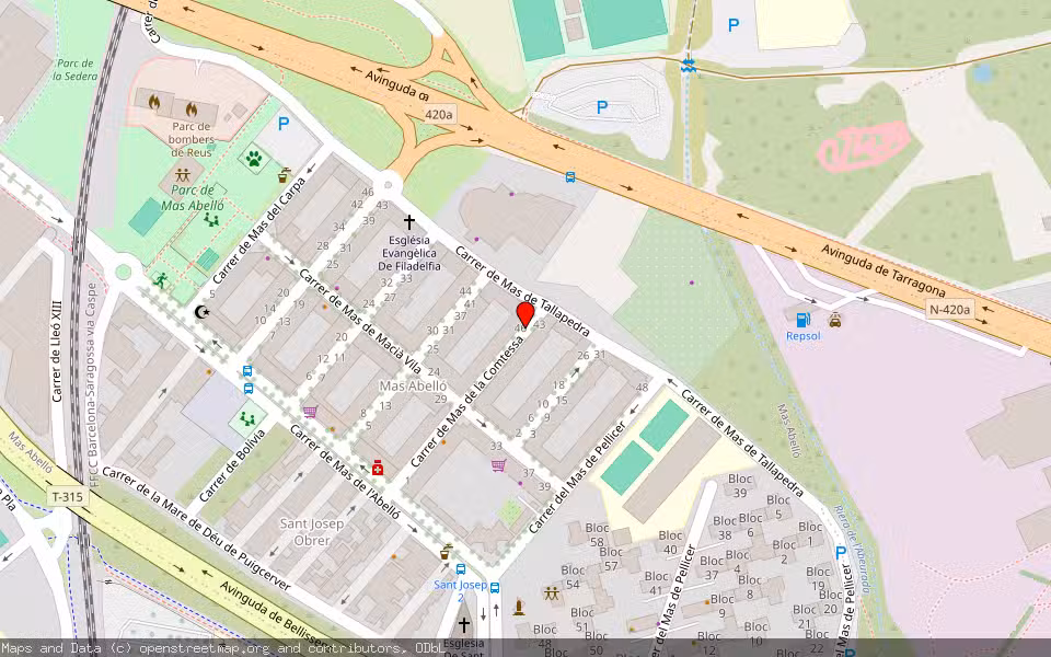Mapa de Subasta Inmueble (Otros) en Reus, Tarragona
