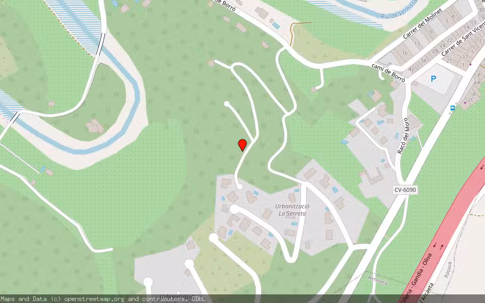 Mapa de Subasta Inmueble (Finca rústica) en Rotova, Valencia/València