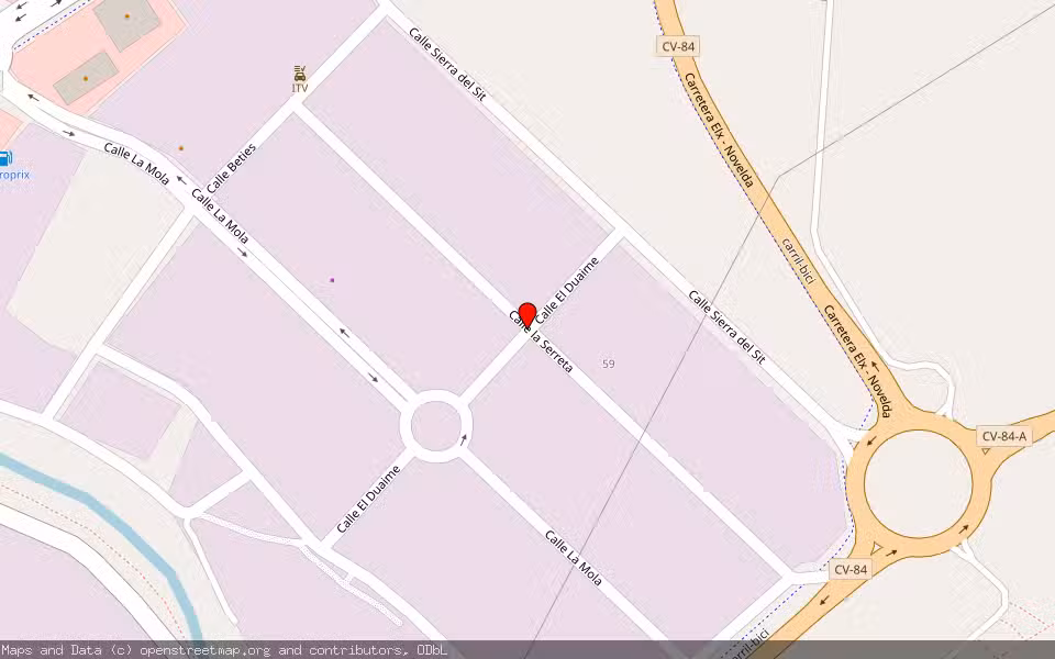 Mapa de Subasta Inmueble (Vivienda) en Novelda, Alicante/Alacant
