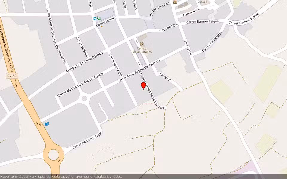 Mapa de Subasta Inmueble (Vivienda) en Catadau, Valencia/València