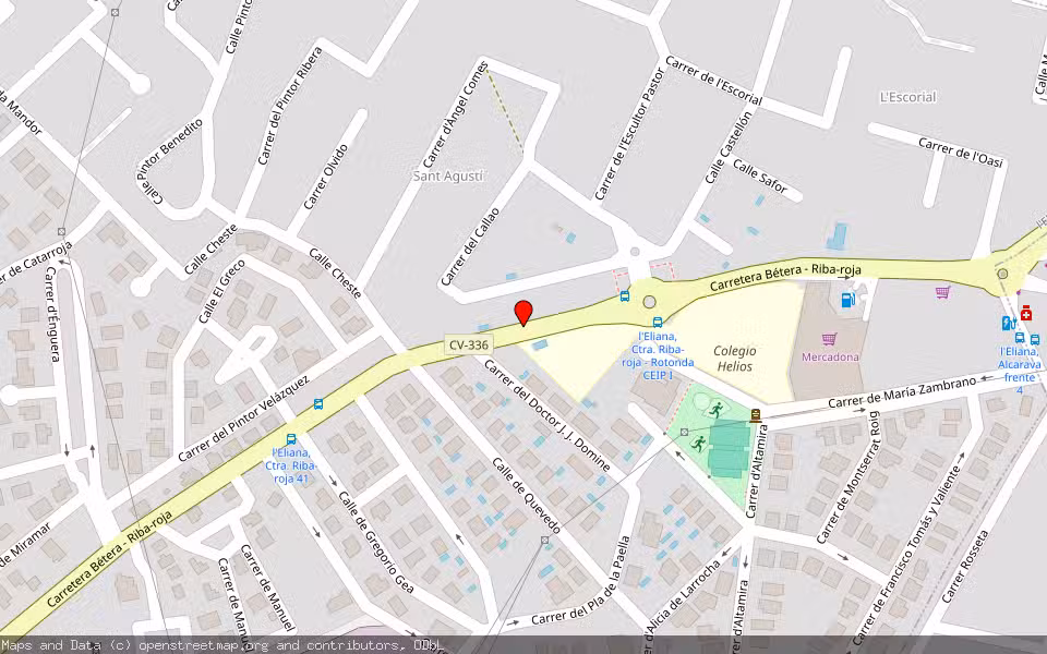 Mapa de Subasta Inmueble (Vivienda) en Ribarroja, Valencia/València