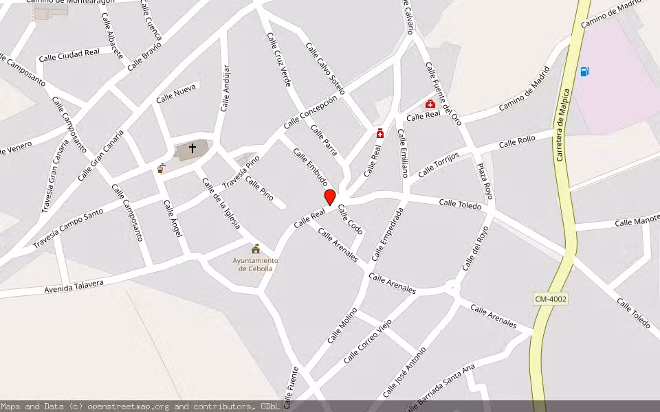 Mapa de Subasta Inmueble (Vivienda) en Cebolla, Toledo