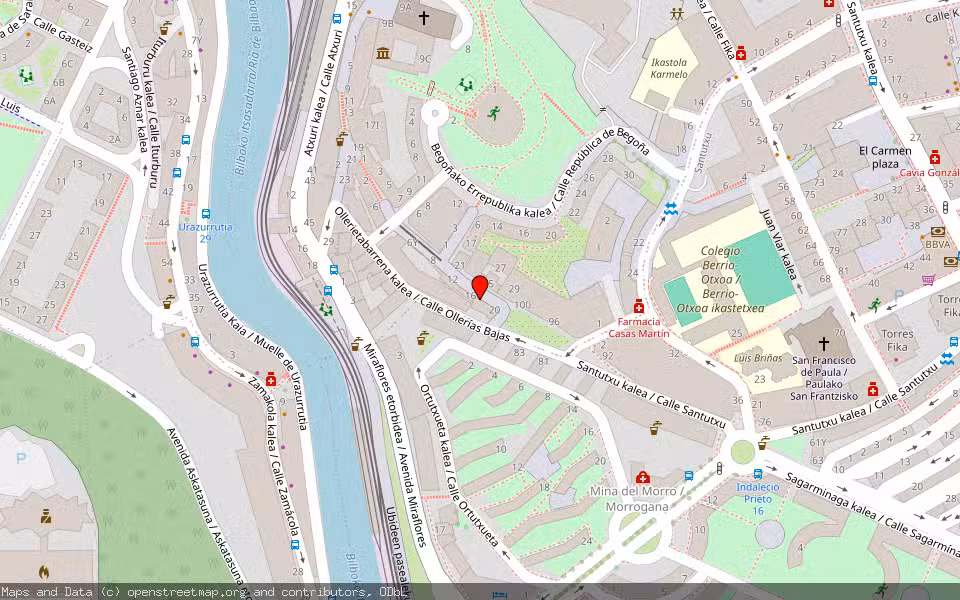 Mapa de Subasta Inmueble (Vivienda) en Bilbao, Bizkaia