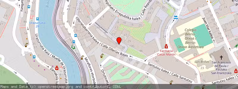 Mapa de Subasta de Inmueble (Vivienda) en Bilbao, Vizcaya (Bizkaia) 