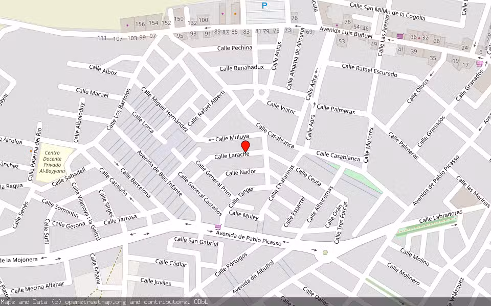 Mapa de Subasta Inmueble (Vivienda) en Roquetas De Mar, Almería