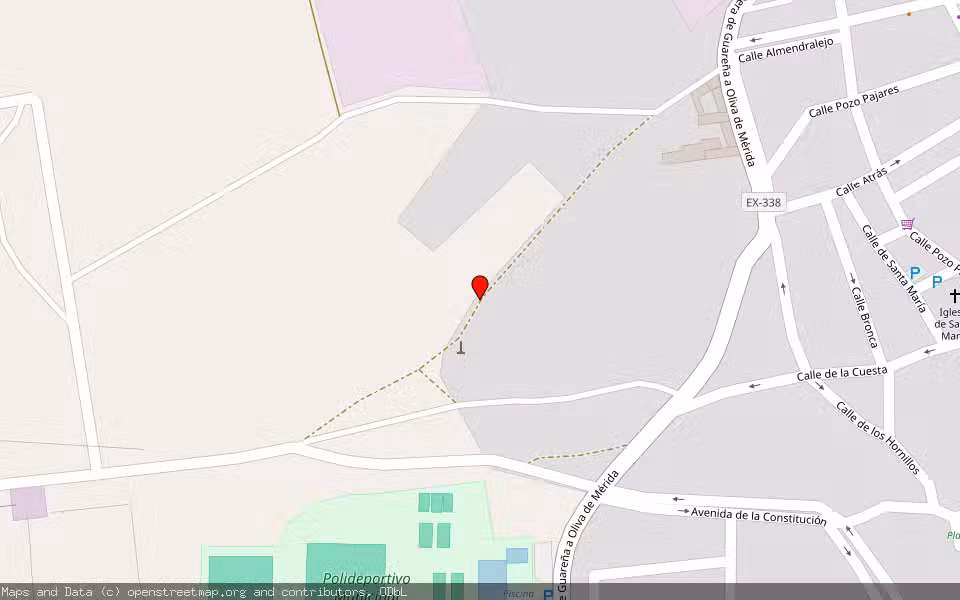 Mapa de Subasta Inmueble (Otros) en Guareña, Badajoz