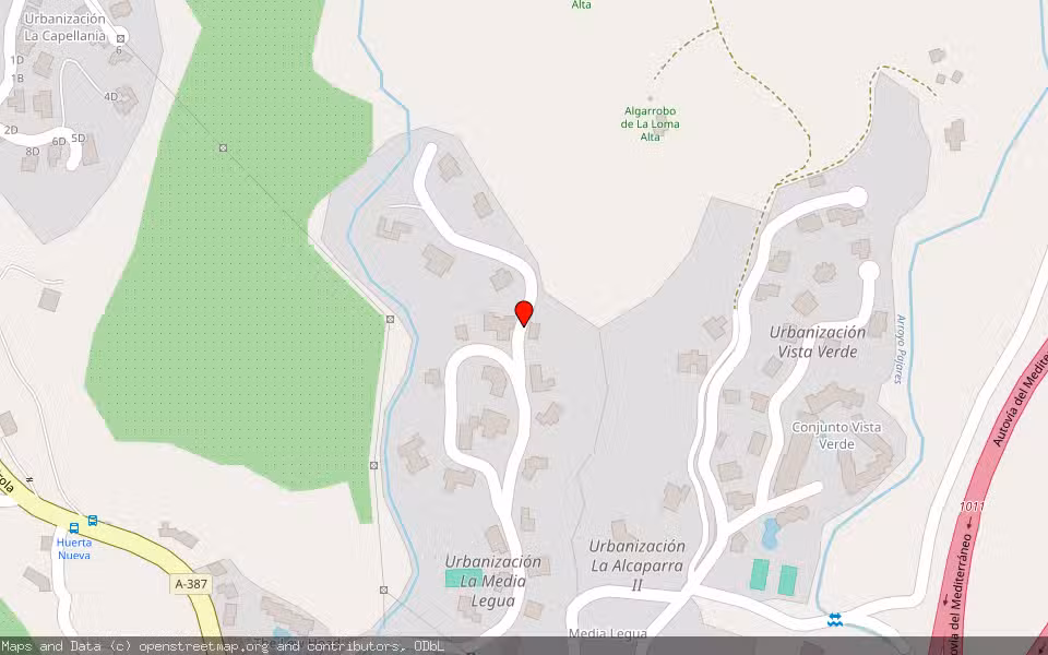 Mapa de Subasta Inmueble (Vivienda) en Mijas, Málaga