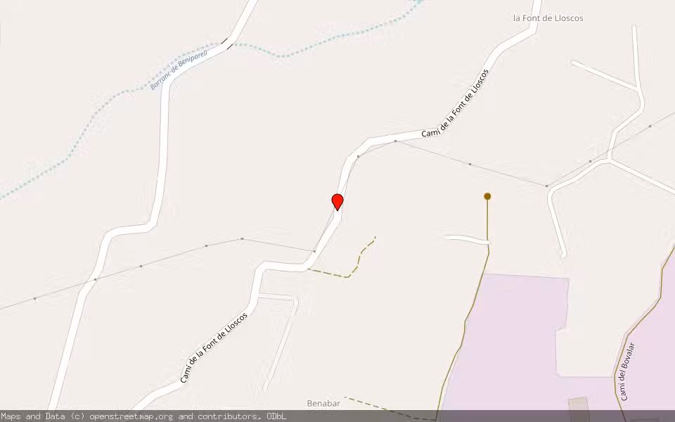 Mapa de Subasta Inmueble (Finca rústica) en Onda, Castellón/Castelló