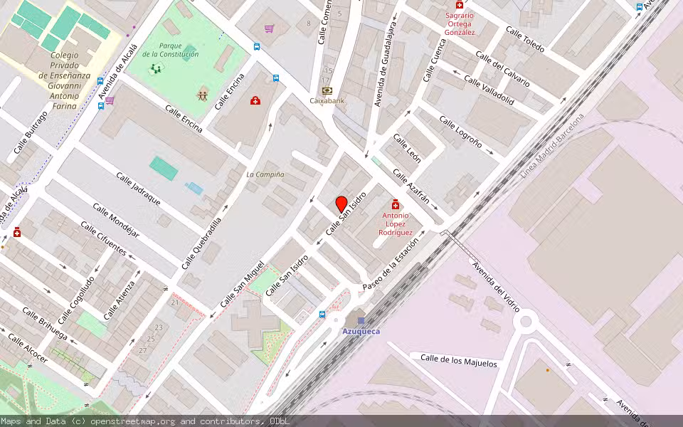 Mapa de Subasta Inmueble (Vivienda) en Azuqueca De Henares, Guadalajara