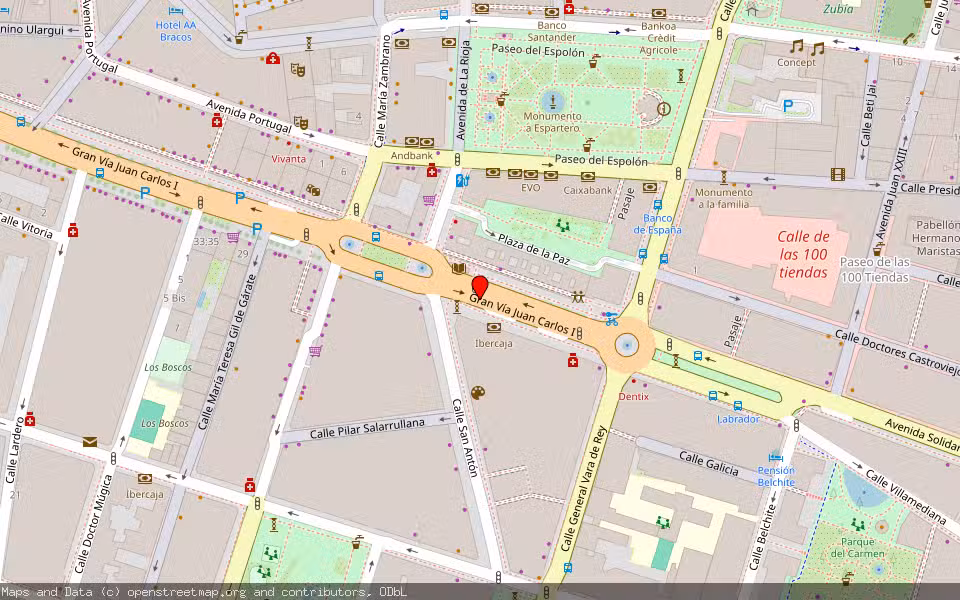 Mapa de Subasta Inmueble (Garaje) en Logroño, La Rioja