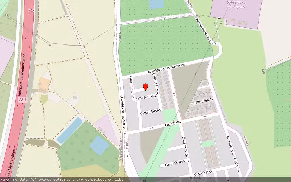 Mapa de Subasta Inmueble (Vivienda) en Algorfa, Alicante/Alacant