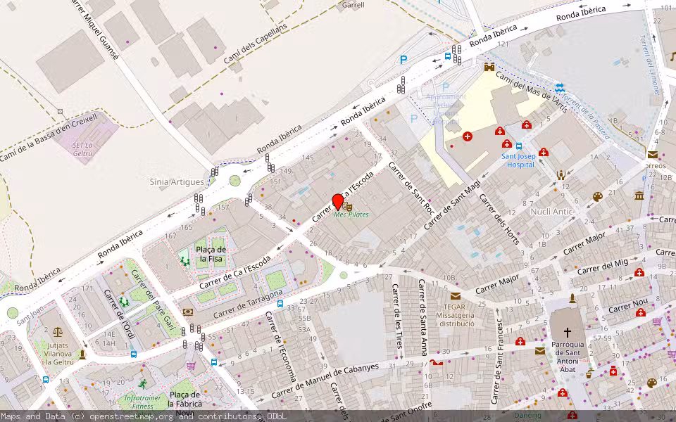 Mapa de Subasta Inmueble (Vivienda) en Vilanova I La Geltrú, Barcelona