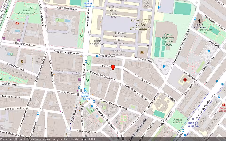 Mapa de Subasta Inmueble (Garaje) en Getafe, Madrid