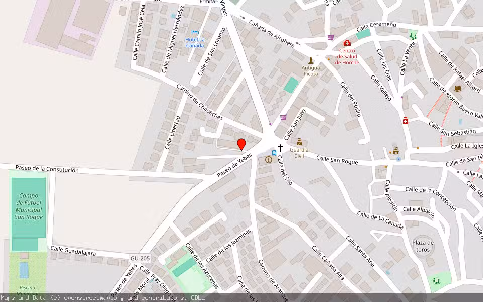 Mapa de Subasta Inmueble (Garaje) en Yebes, Guadalajara