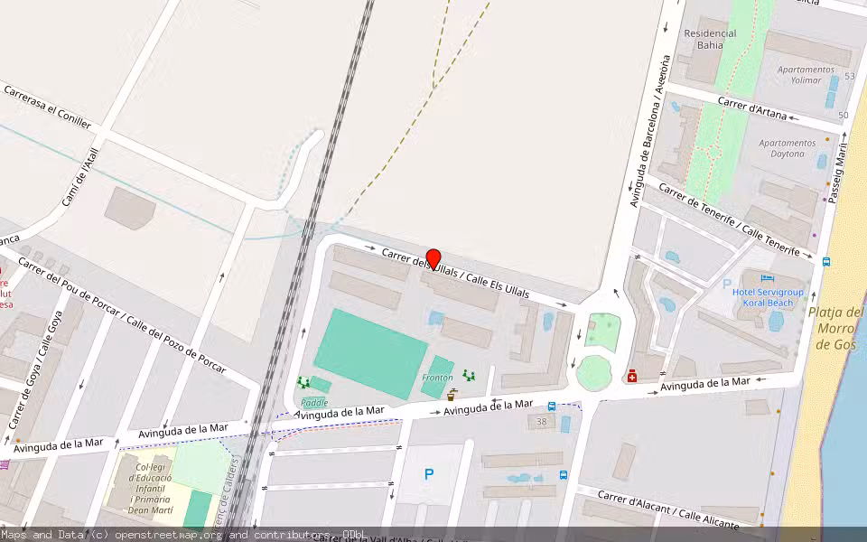 Mapa de Subasta Inmueble (Vivienda) en Oropesa Del Mar, Castellón/Castelló