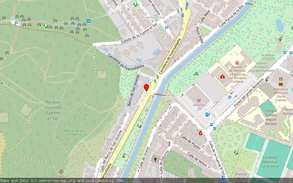 Mapa de Subasta Inmueble (Vivienda) en Fuensalaña, Valladolid