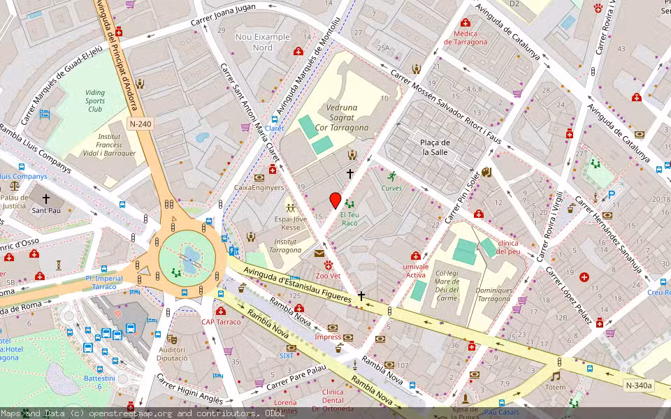 Mapa de Subasta Inmueble (Vivienda) en Tarragona