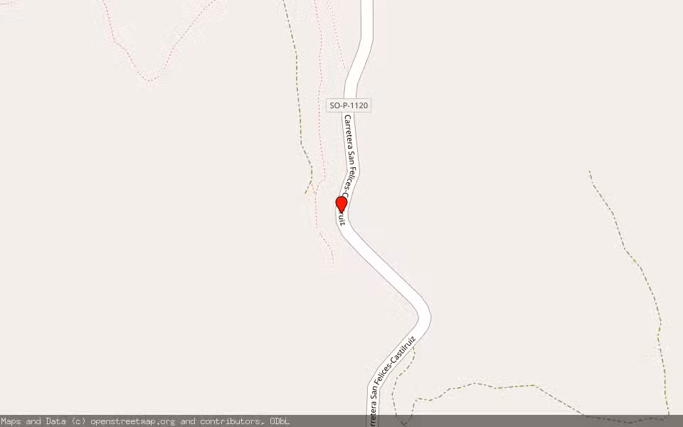 Mapa de Subasta Inmueble (Finca rústica) en San Felices, Soria
