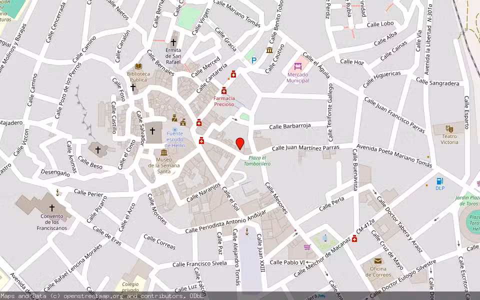Mapa de Subasta Inmueble (Vivienda) en Hellin, Albacete