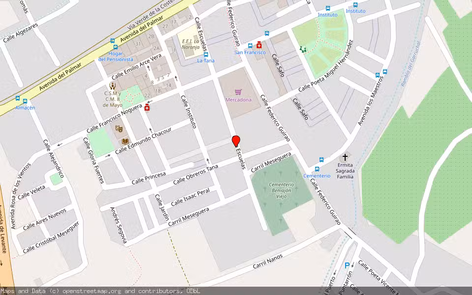 Mapa de Subasta Inmueble (Vivienda) en Murcia