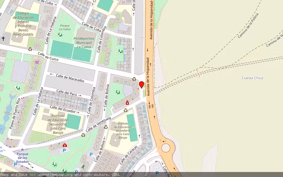 Mapa de Subasta Inmueble (Garaje) en Fuenlabrada, Madrid