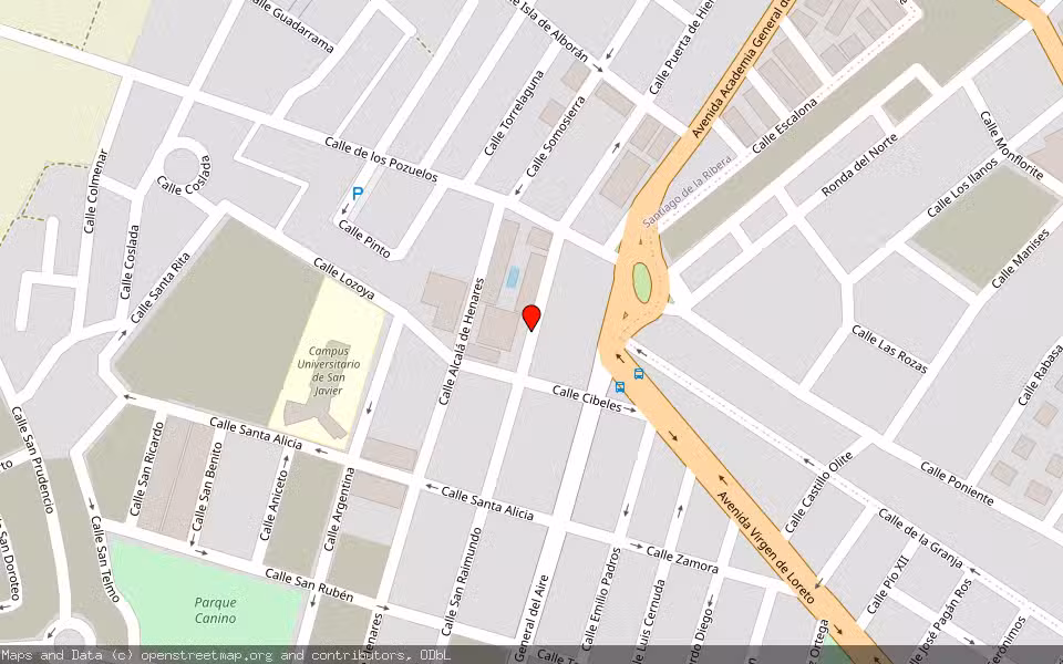 Mapa de Subasta Inmueble (Vivienda) en San Javier, Murcia