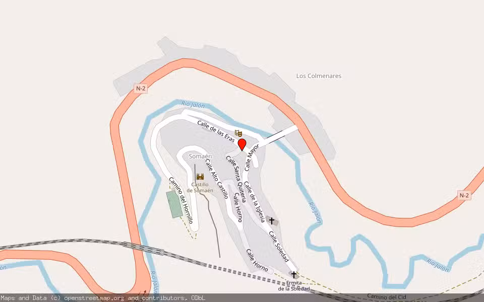 Mapa de Subasta Inmueble (Finca rústica) en Velilla De Medinaceli, Soria