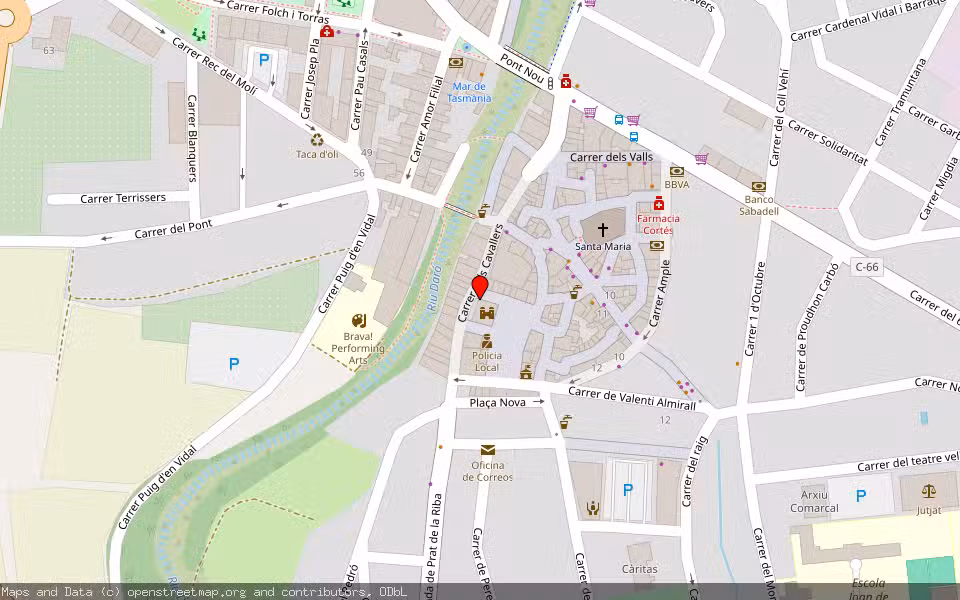 Mapa de Subasta Inmueble (Vivienda) en La Bisbal D'emporda, Girona