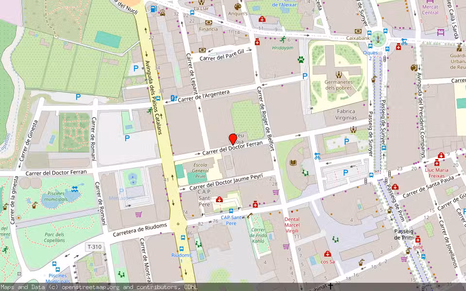 Mapa de Subasta Inmueble (Vivienda) en Reus, Tarragona