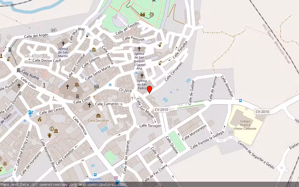 Mapa de Subasta Inmueble (Vivienda) en Segorbe, Castellón/Castelló