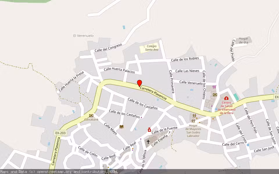 Mapa de Subasta Inmueble (Vivienda) en Villanueva De La Vera, Cáceres