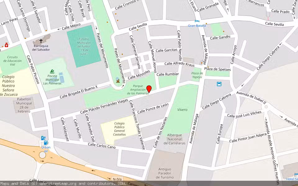 Mapa de Subasta Inmueble (Vivienda) en Bailen, Jaén