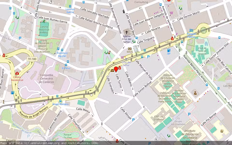 Mapa de Subasta Inmueble (Garaje) en Santa Cruz De Tenerife