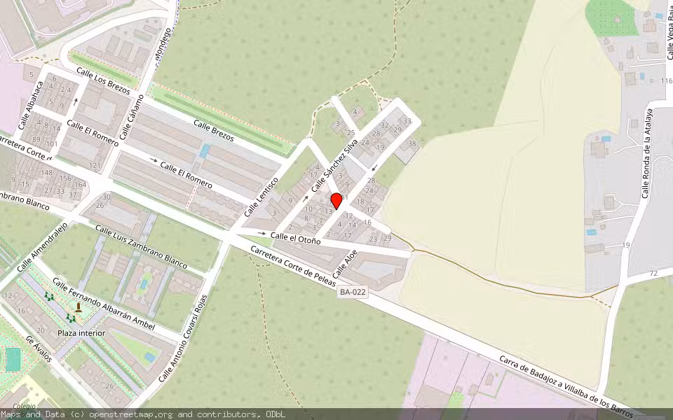 Mapa de Subasta Inmueble (Vivienda) en Badajoz