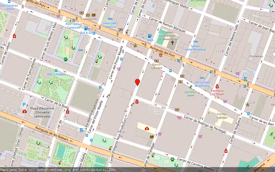 Mapa de Subasta Inmueble (Vivienda) en Valencia, Valencia/València