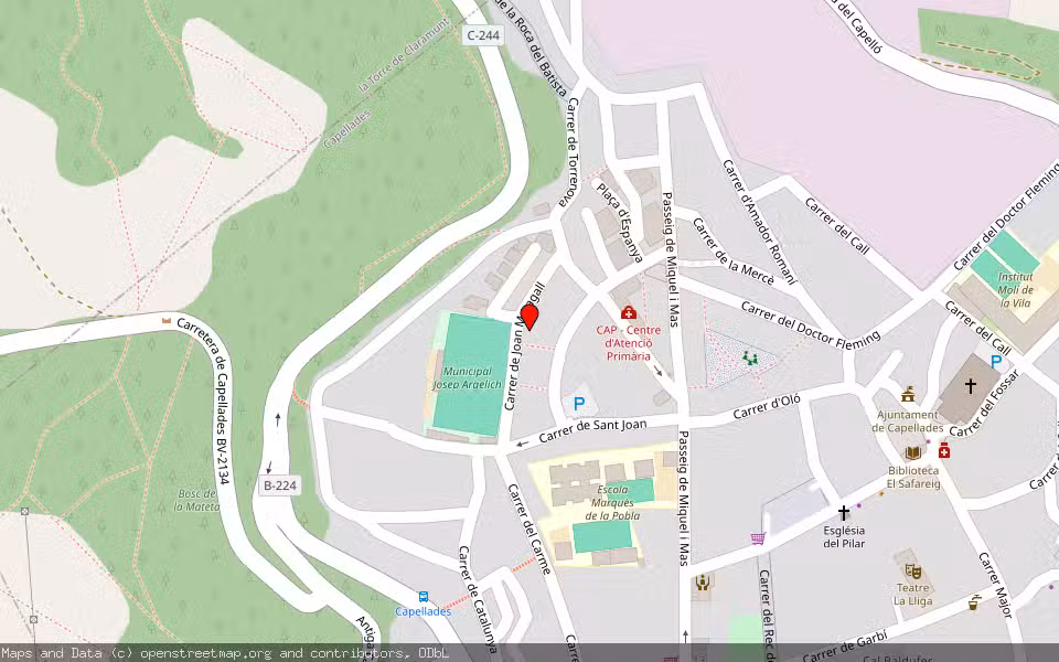 Mapa de Subasta Inmueble (Vivienda) en Capellades, Barcelona