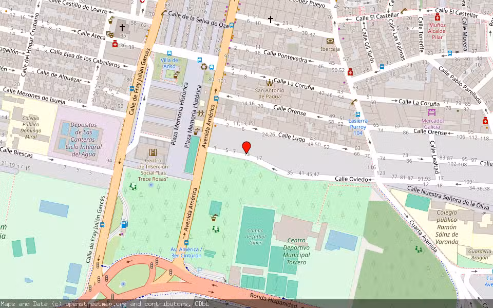 Mapa de Subasta Inmueble (Vivienda) en Zaragoza