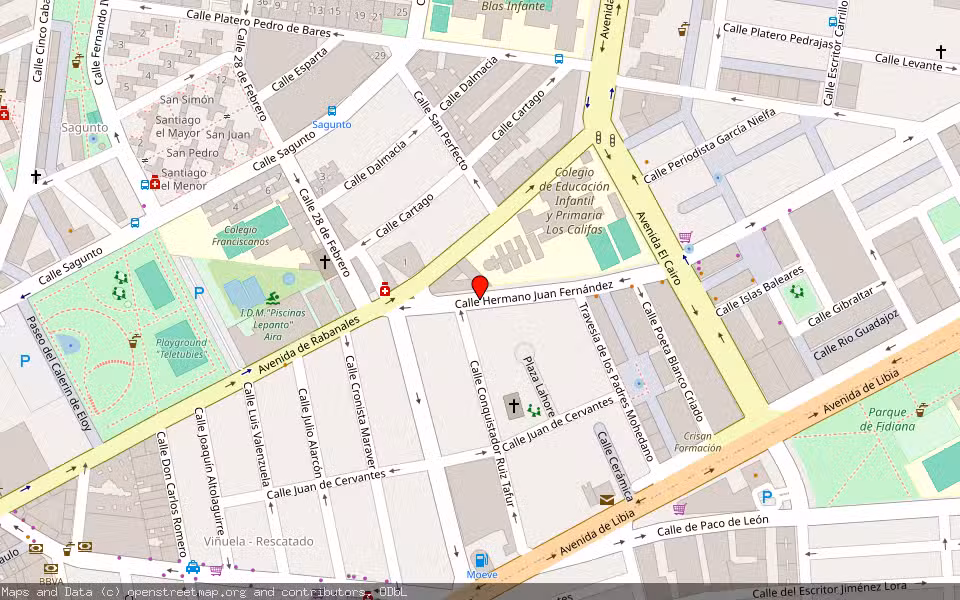 Mapa de Subasta Inmueble (Trastero) en Cordoba, Córdoba